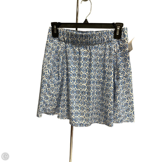 Skort By Talbots In Blue & White, Size: Xs