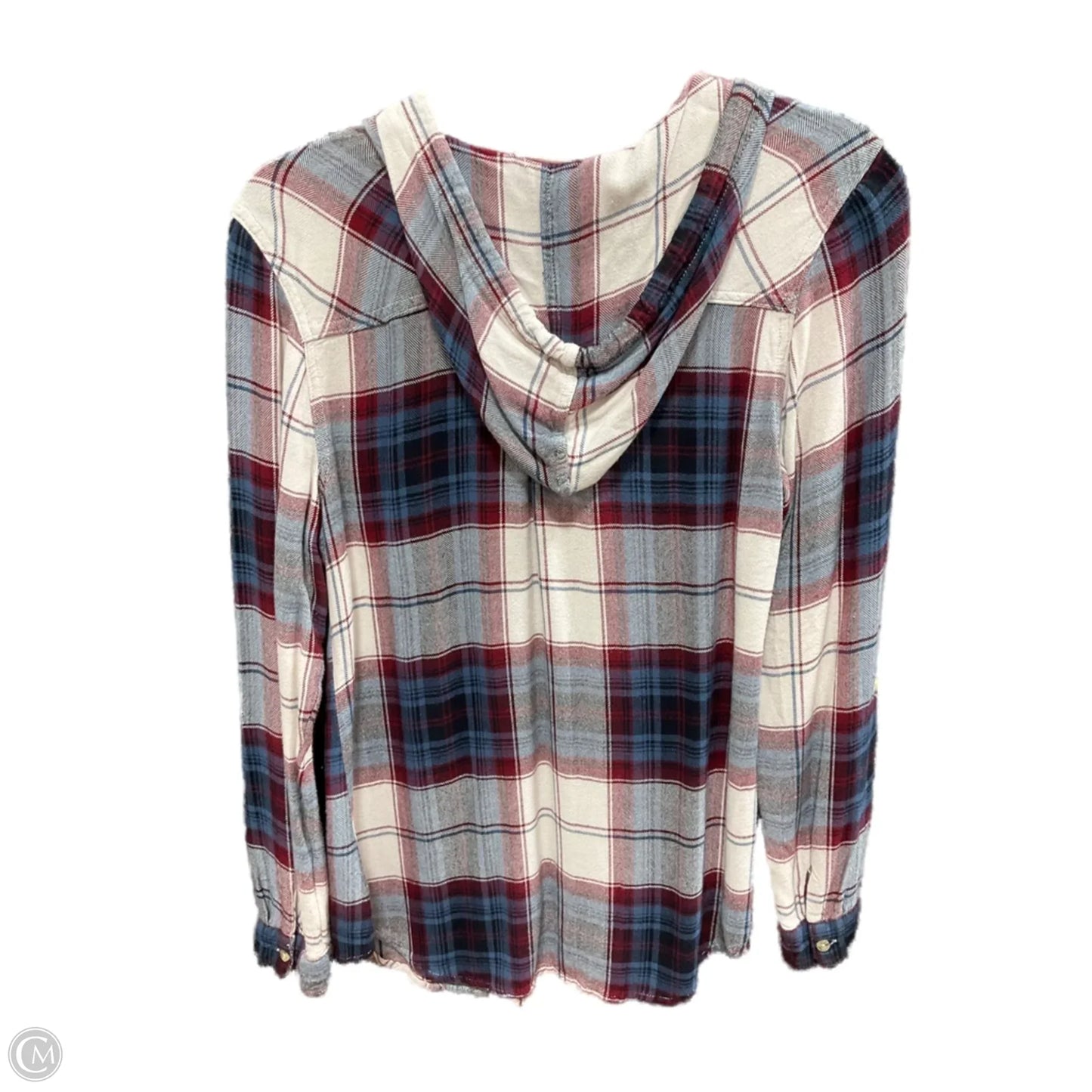 Top Long Sleeve By Maurices In Cream & Red, Size: M