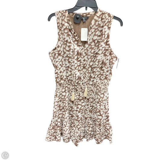 Dress Casual Short By Saks Fifth Avenue In Brown & Cream, Size: M