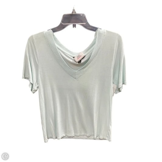 Top Short Sleeve By Banana Republic In Green, Size: M