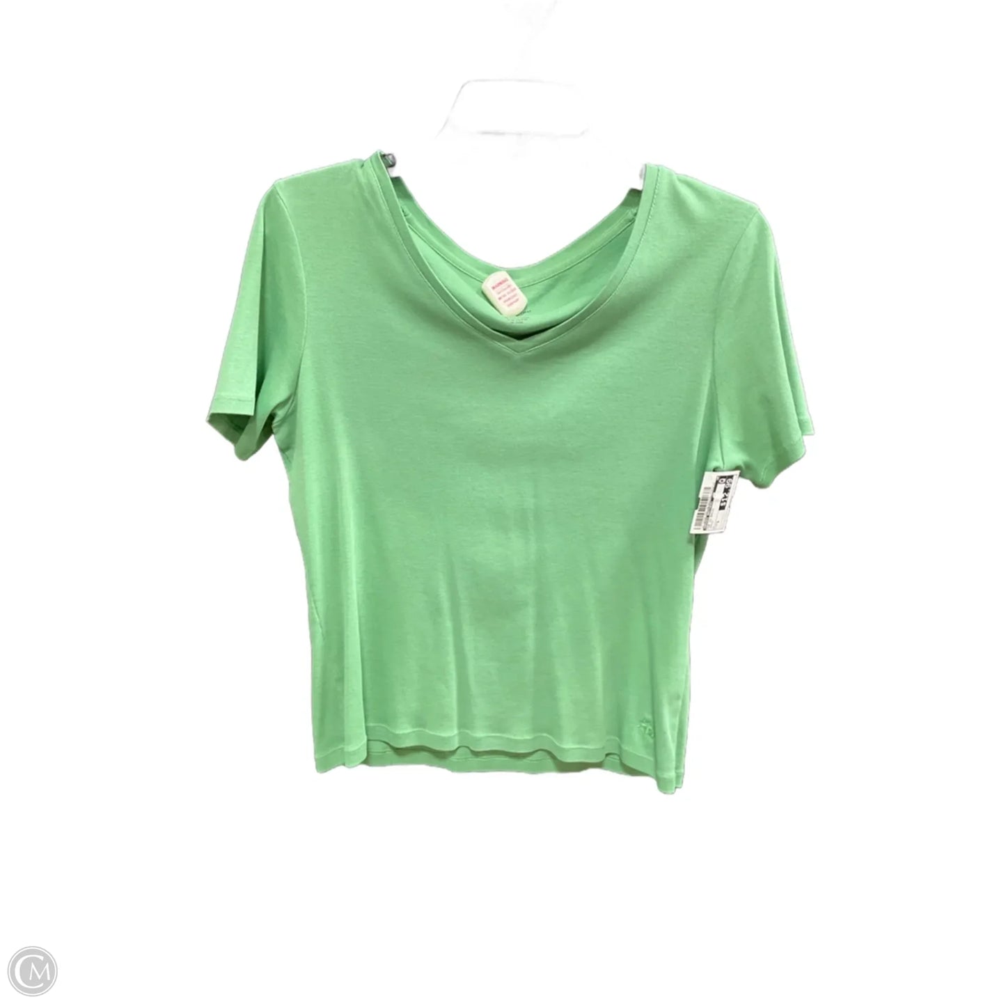 Top Short Sleeve Basic By Brooks Brothers In Green, Size: S