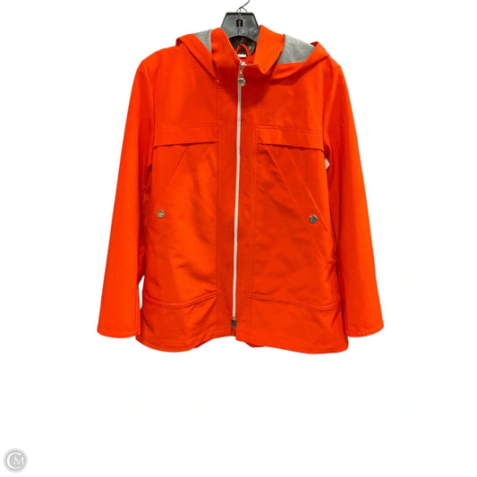 Jacket Windbreaker By Clothes Mentor In Orange, Size: S