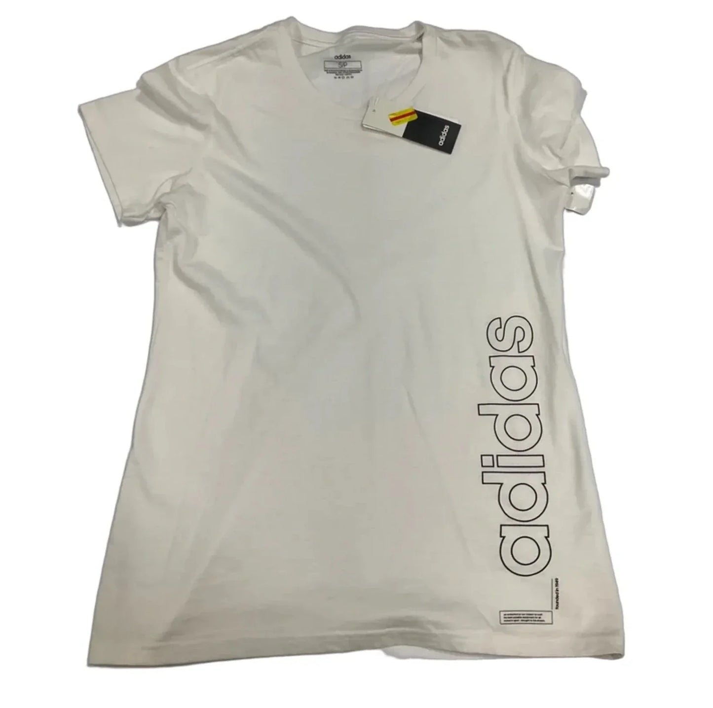 Top Short Sleeve By Adidas In White, Size: S
