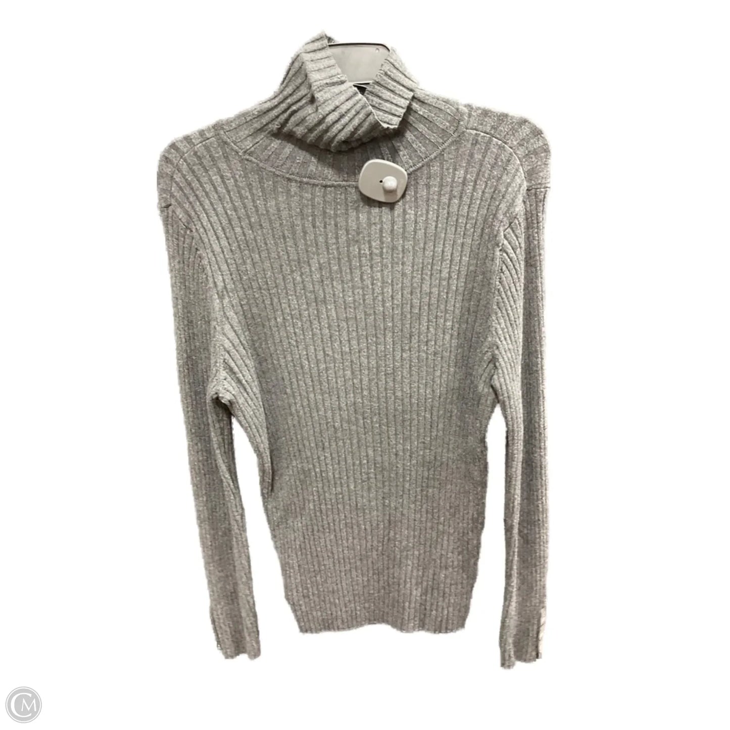 Sweater By Ellen Tracy In Grey, Size: L