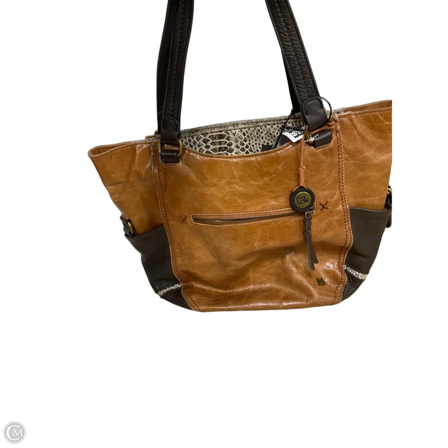 Handbag Leather By The Sak, Size: Large