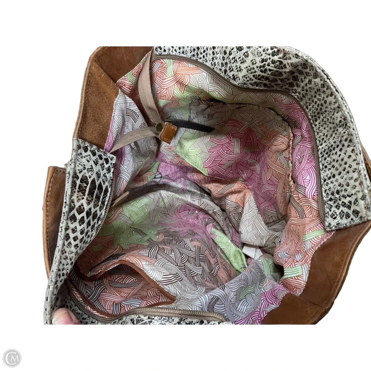 Handbag Leather By The Sak, Size: Large