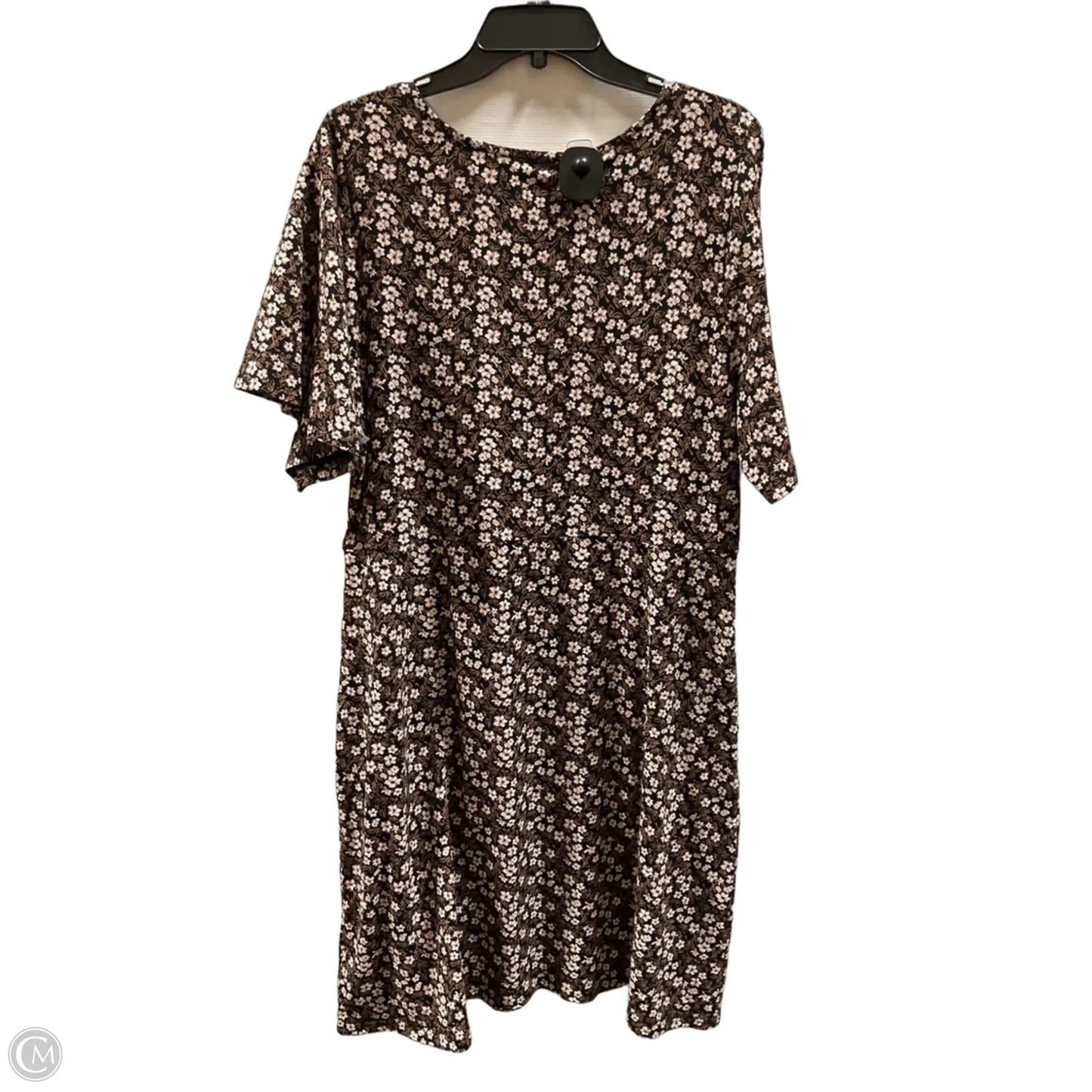 Dress Casual Short By Pact In Floral Print, Size: Xl