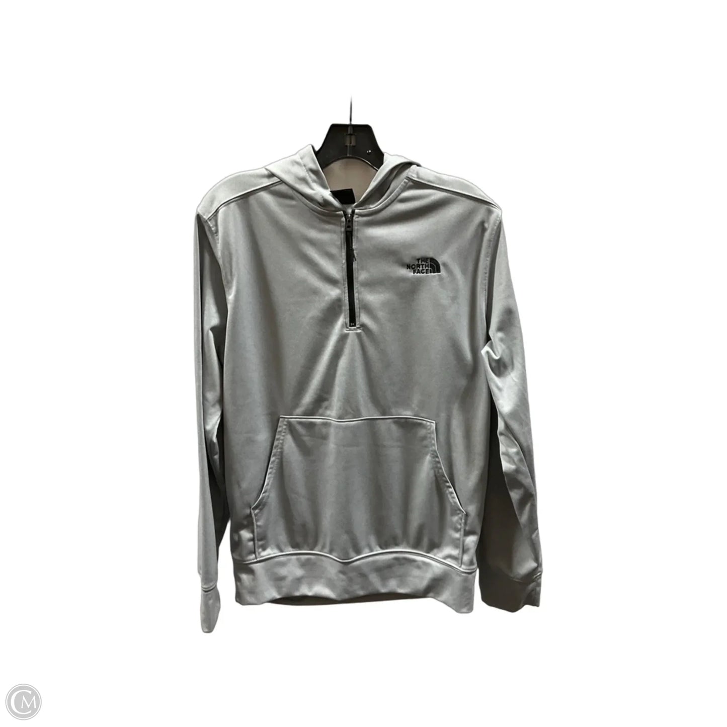 Athletic Top Long Sleeve Hoodie By The North Face In Grey, Size: S