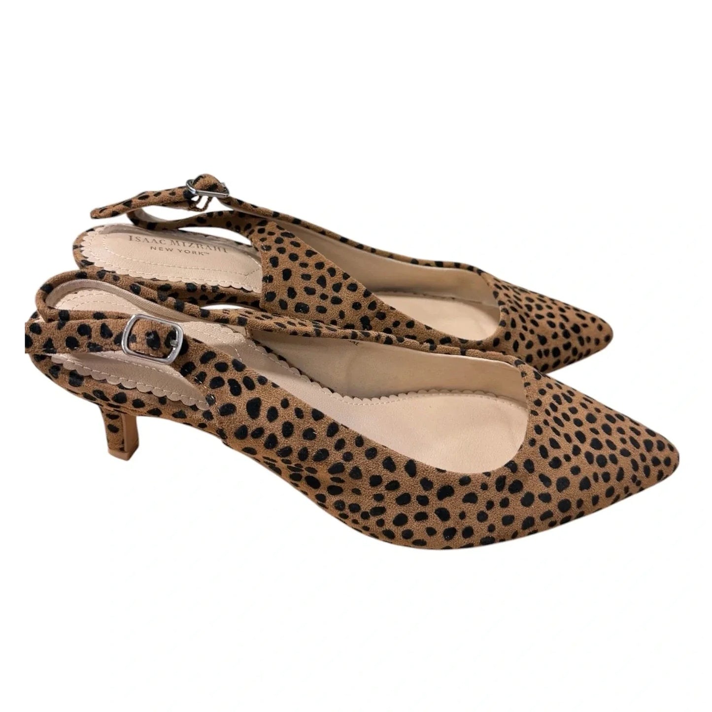 Shoes Heels Kitten By Isaac Mizrahi In Leopard Print, Size: 9