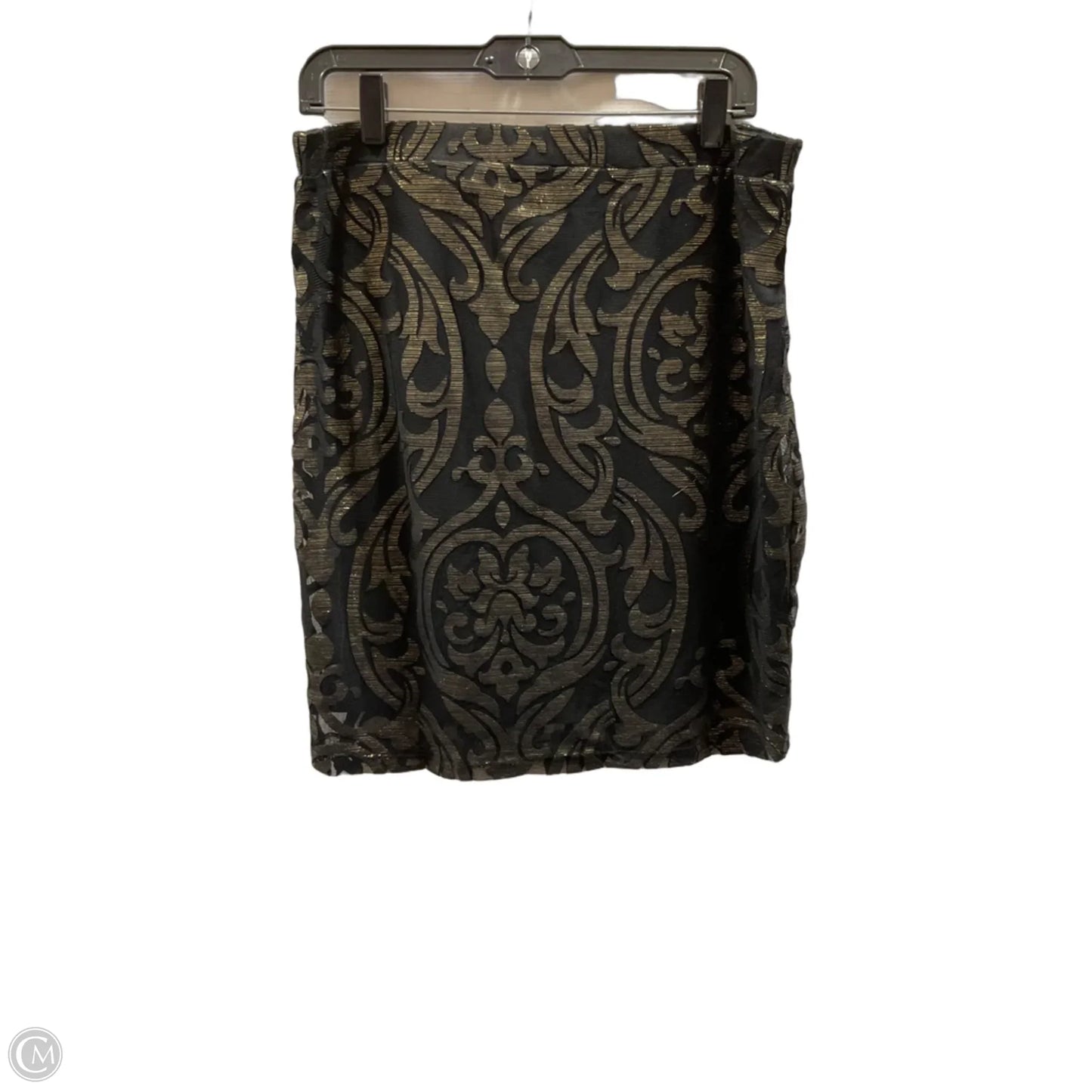 Skirt Mini & Short By Melissa Paige In Black & Gold, Size: M