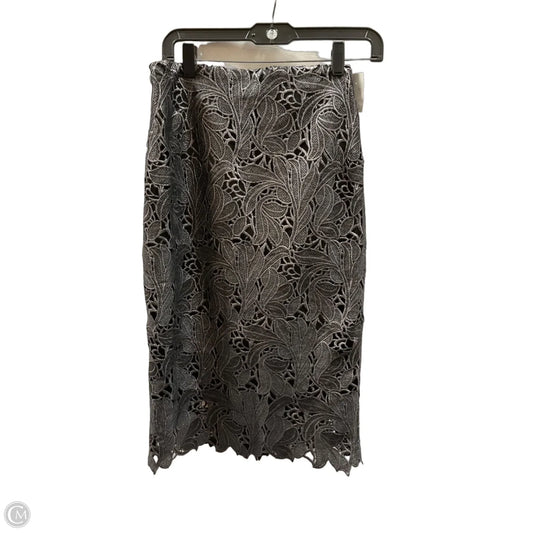 Skirt Midi By White House Black Market In Silver, Size: 6