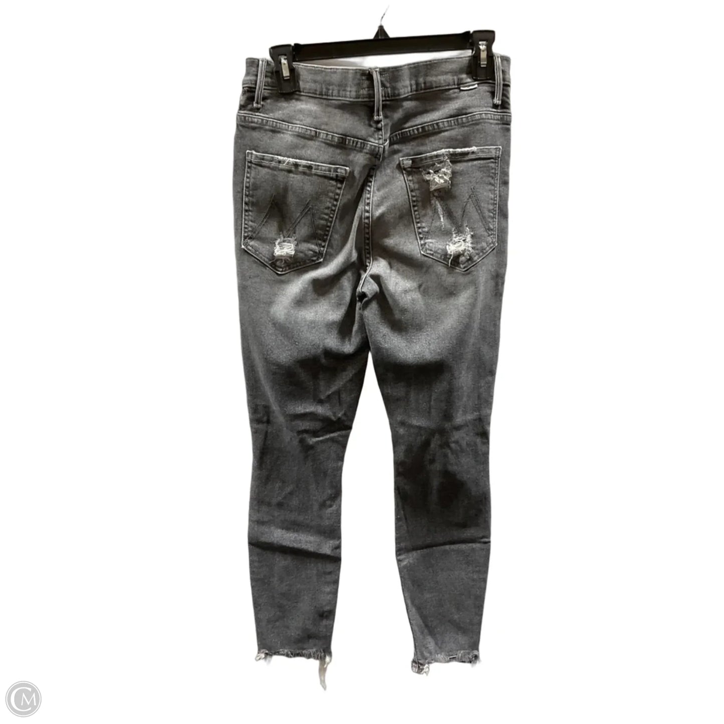 Jeans Skinny By Mother In Black Denim, Size: 8