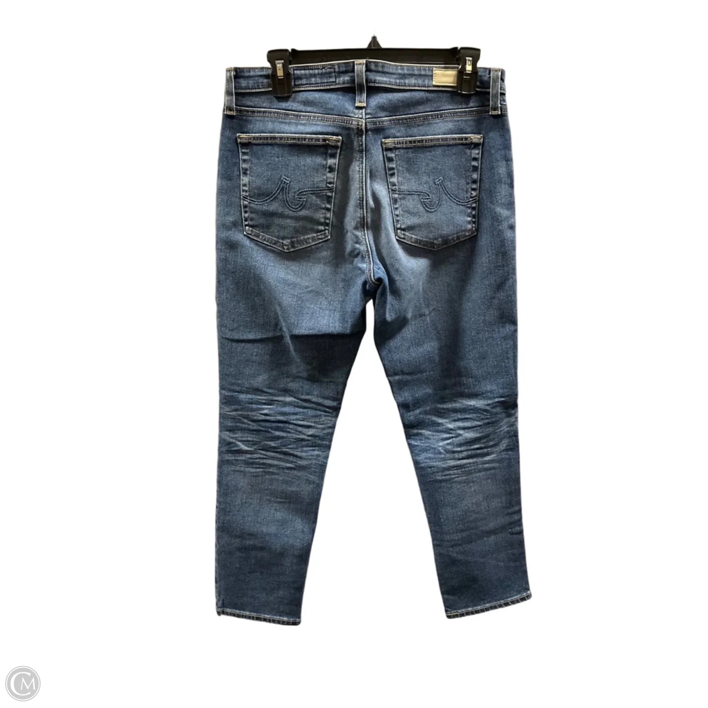 Jeans Cropped By Adriano Goldschmied In Blue Denim, Size: 8
