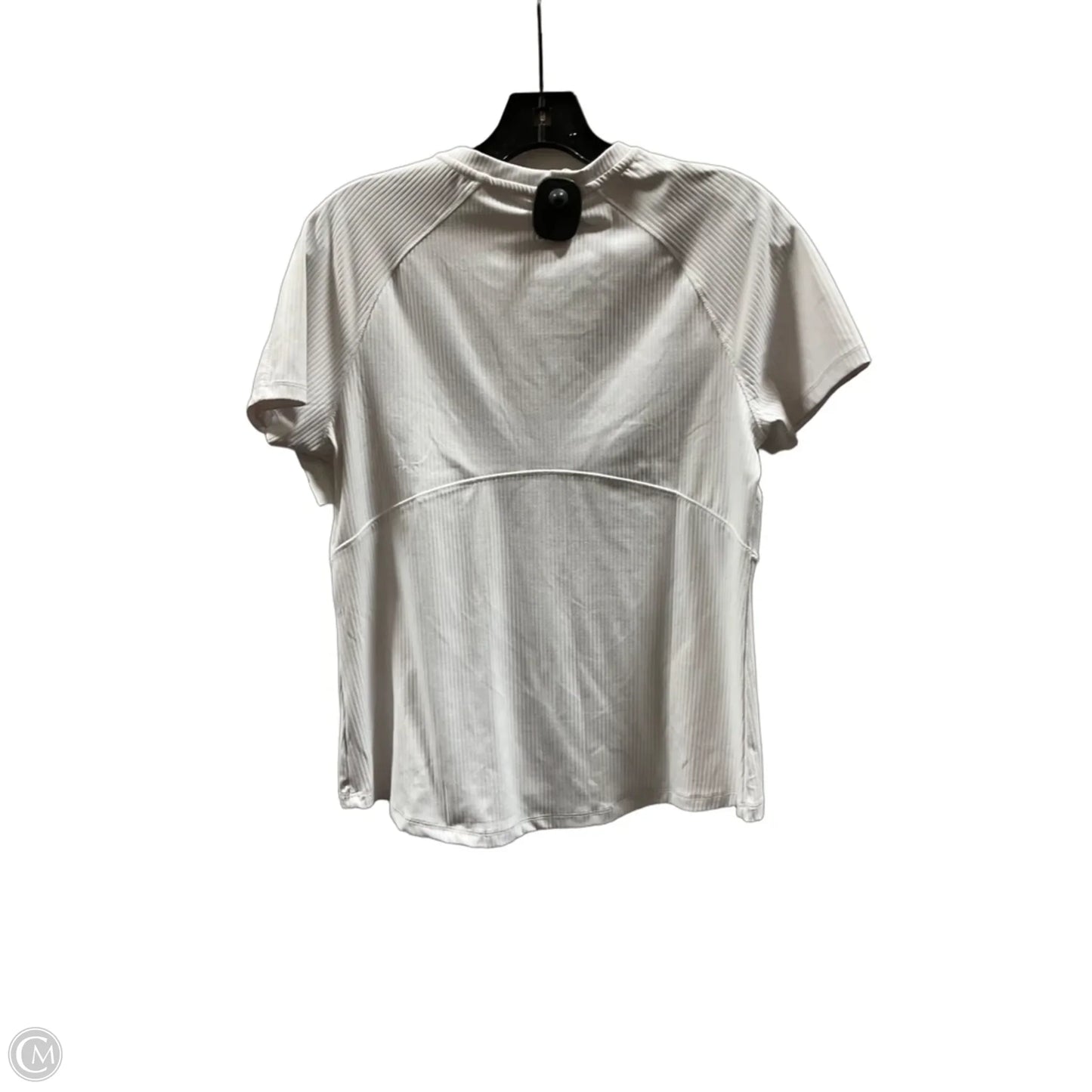 Athletic Top Short Sleeve By Spyder In White, Size: M