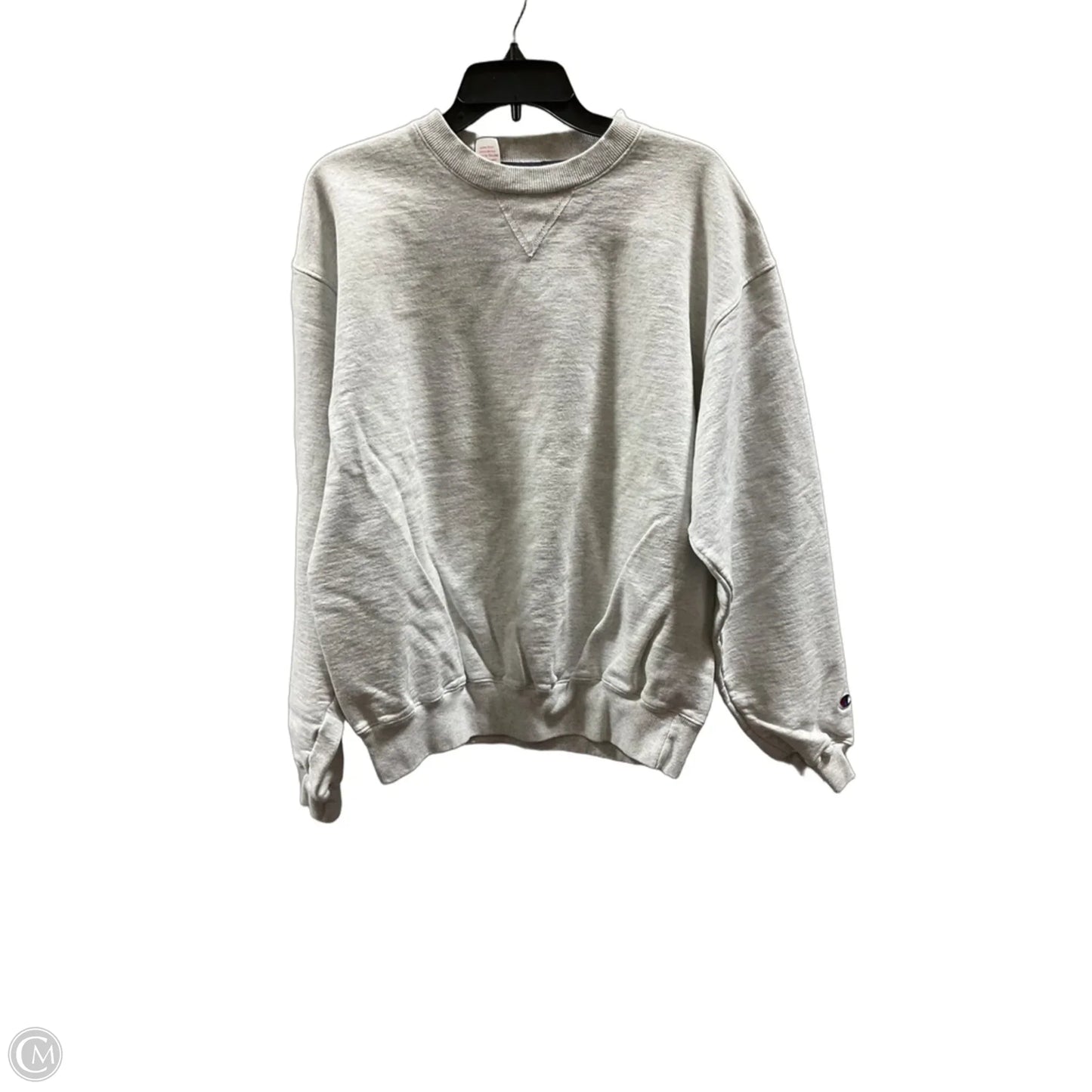 Sweatshirt Crewneck By Champion In Grey, Size: L