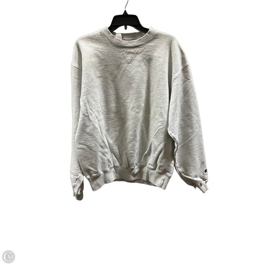 Sweatshirt Crewneck By Champion In Grey, Size: L
