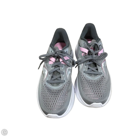 Shoes Athletic By Saucony In Grey & Pink, Size: 8