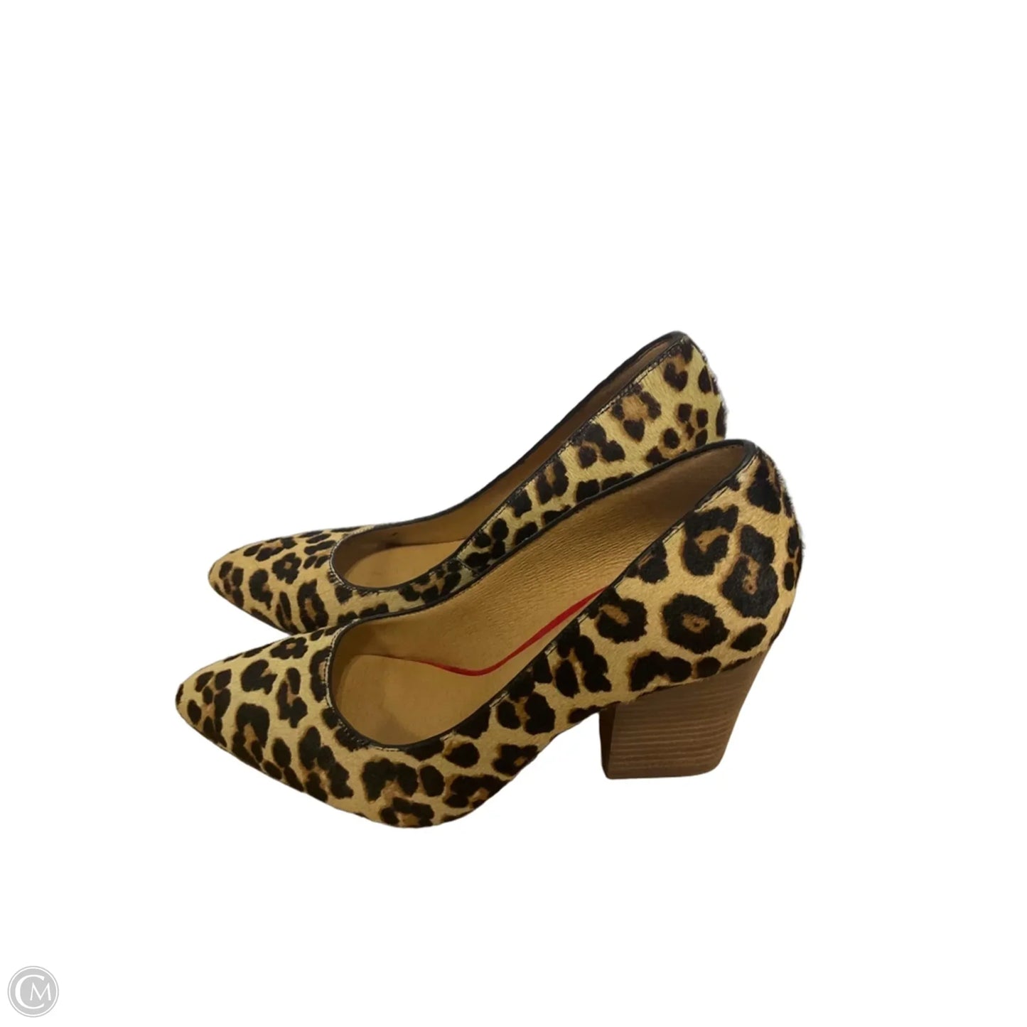 Shoes Heels Block By Crown Vintage In Animal Print, Size: 7