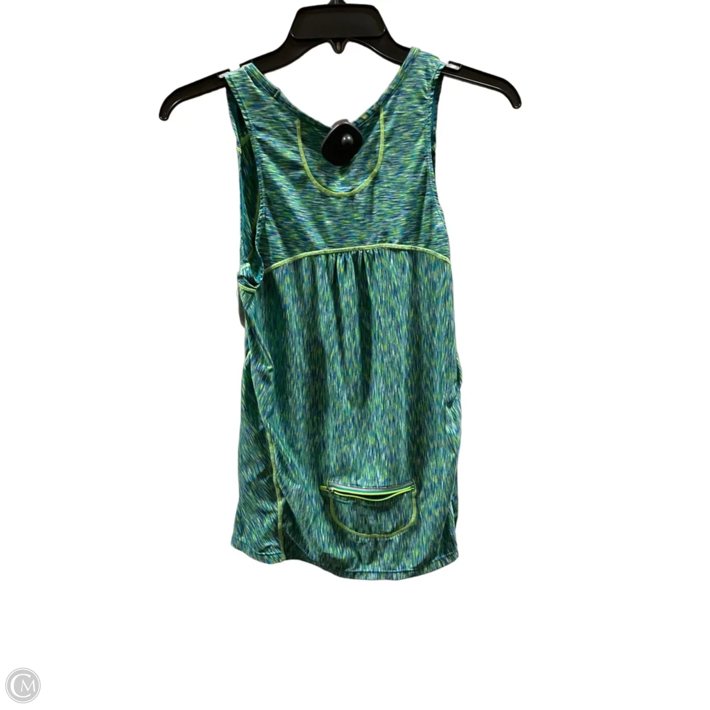Athletic Tank Top By Athleta In Blue & Yellow, Size: M