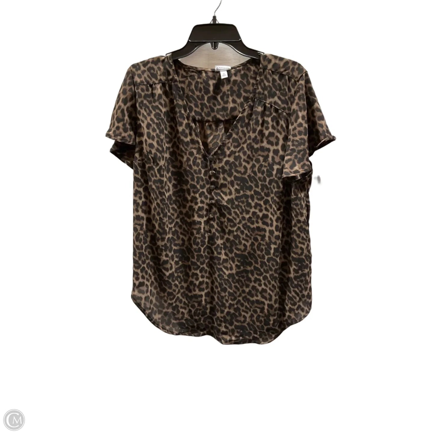 Top Short Sleeve By Torrid In Animal Print, Size: 2x
