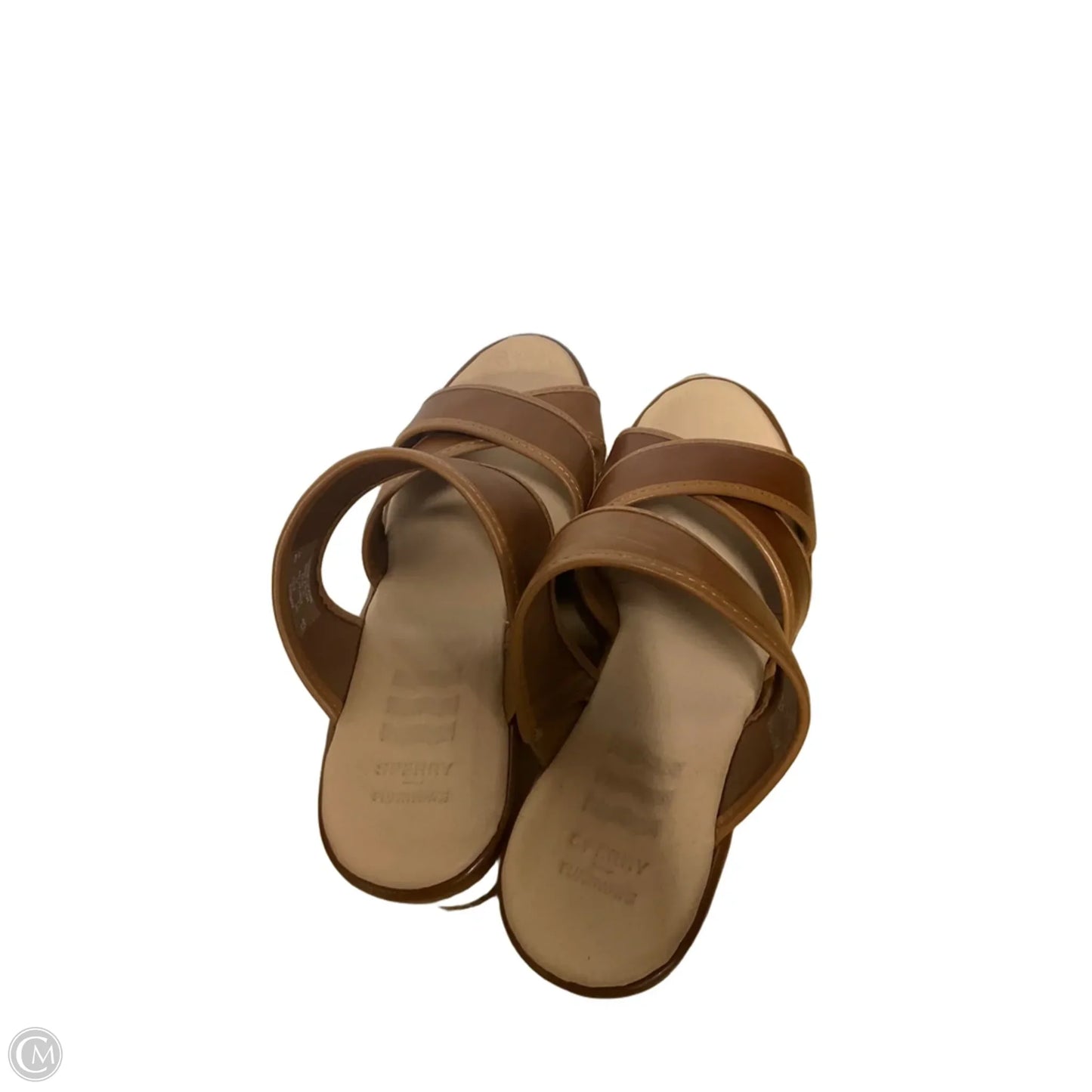 Sandals Heels Platform By Sperry In Brown, Size: 10