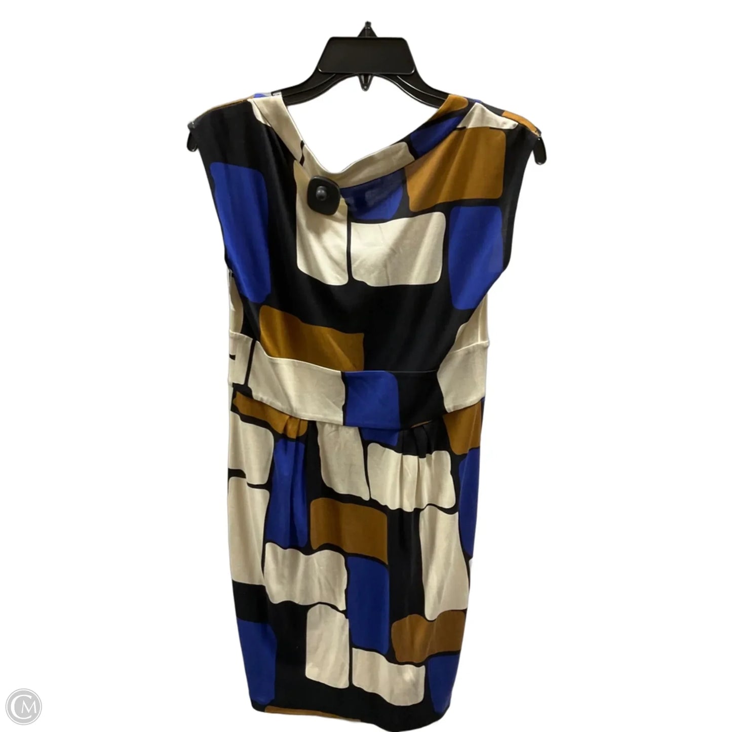Dress Casual Short By Diane Von Furstenberg In Blue & Cream, Size: 10