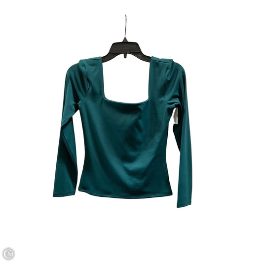 Top 3/4 Sleeve Basic By Express In Teal, Size: S