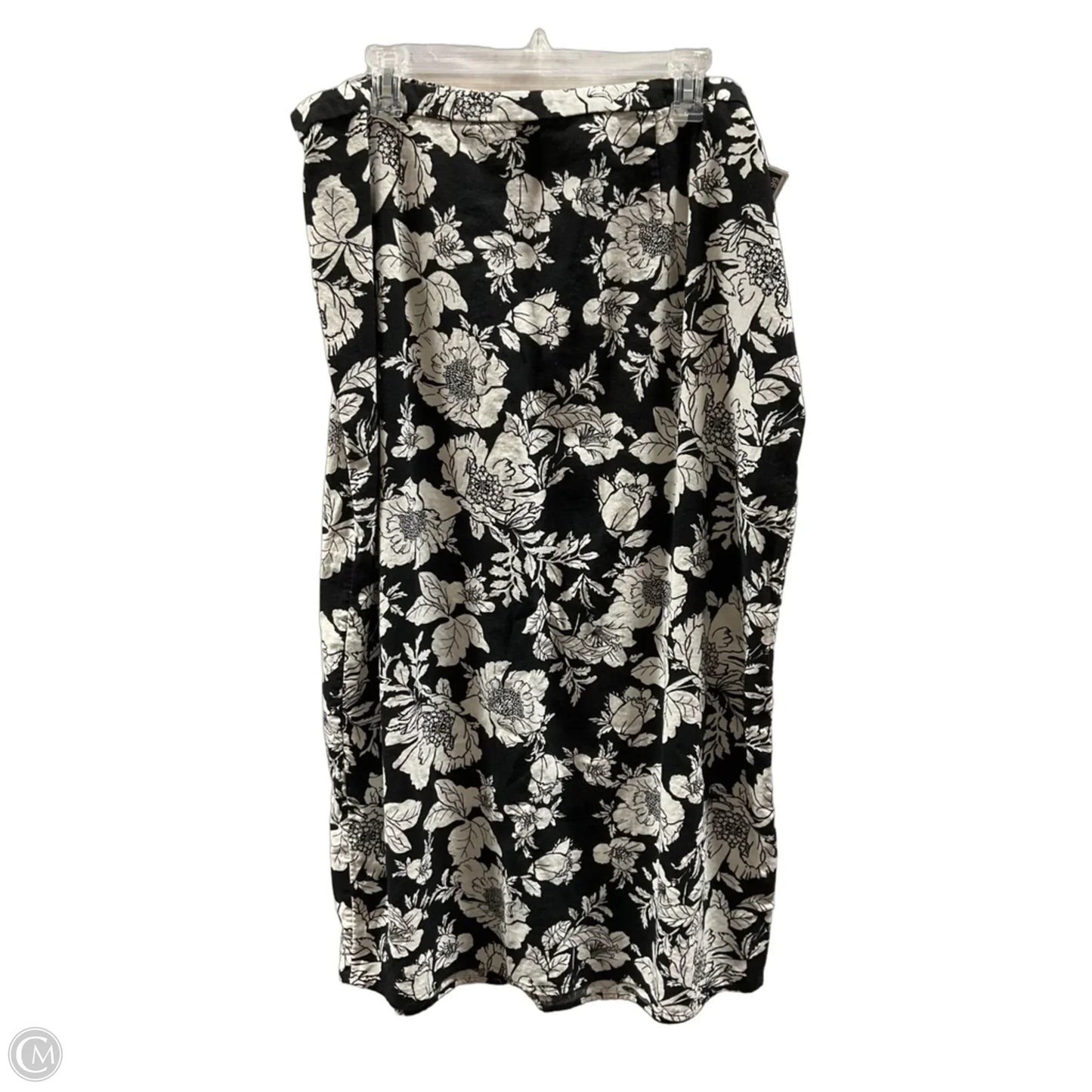 Skirt Midi By Old Navy In Black & Cream, Size: Xl