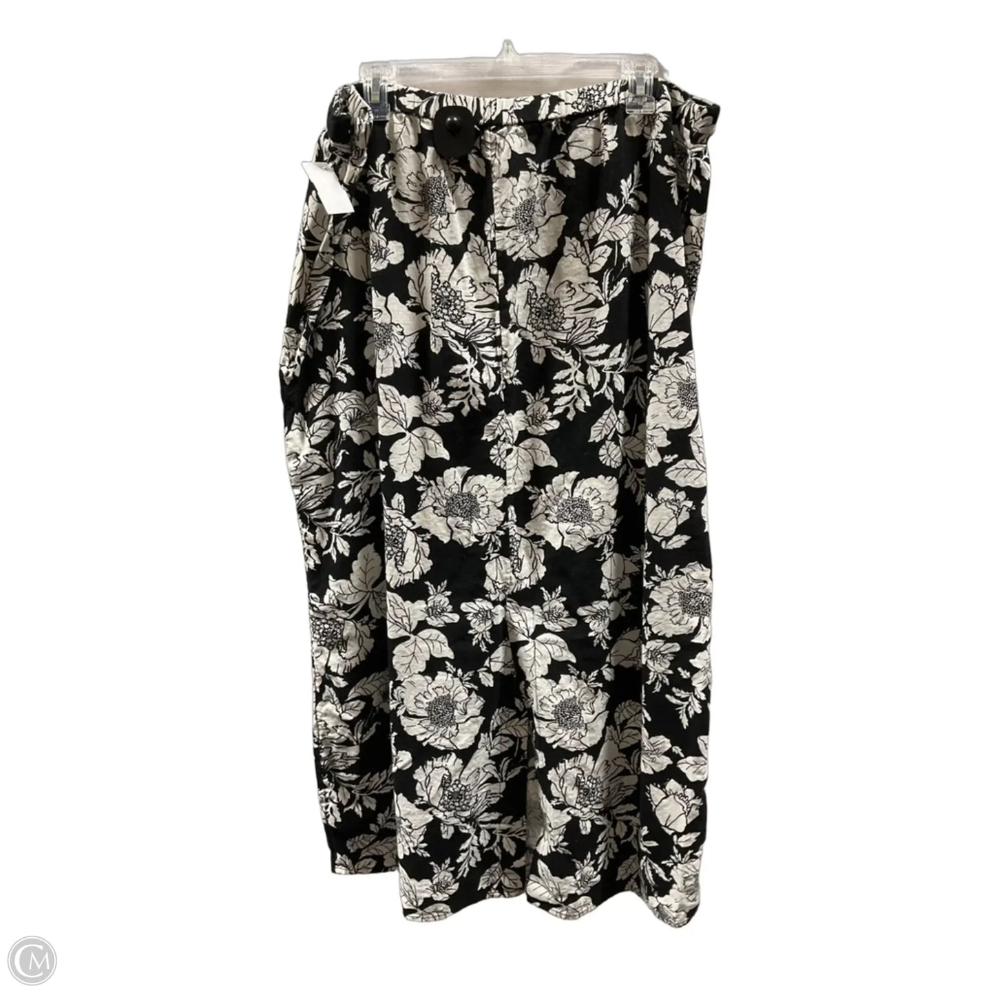 Skirt Midi By Old Navy In Black & Cream, Size: Xl