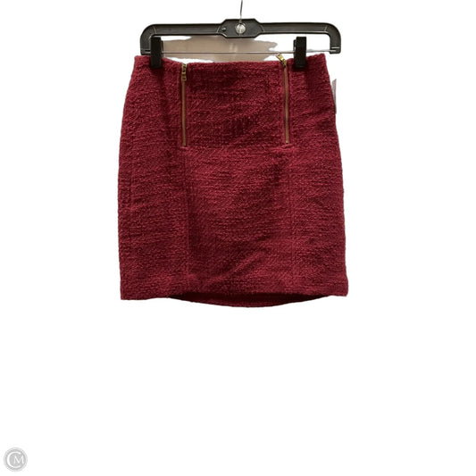 Skirt Mini & Short By Loft In Red, Size: 0