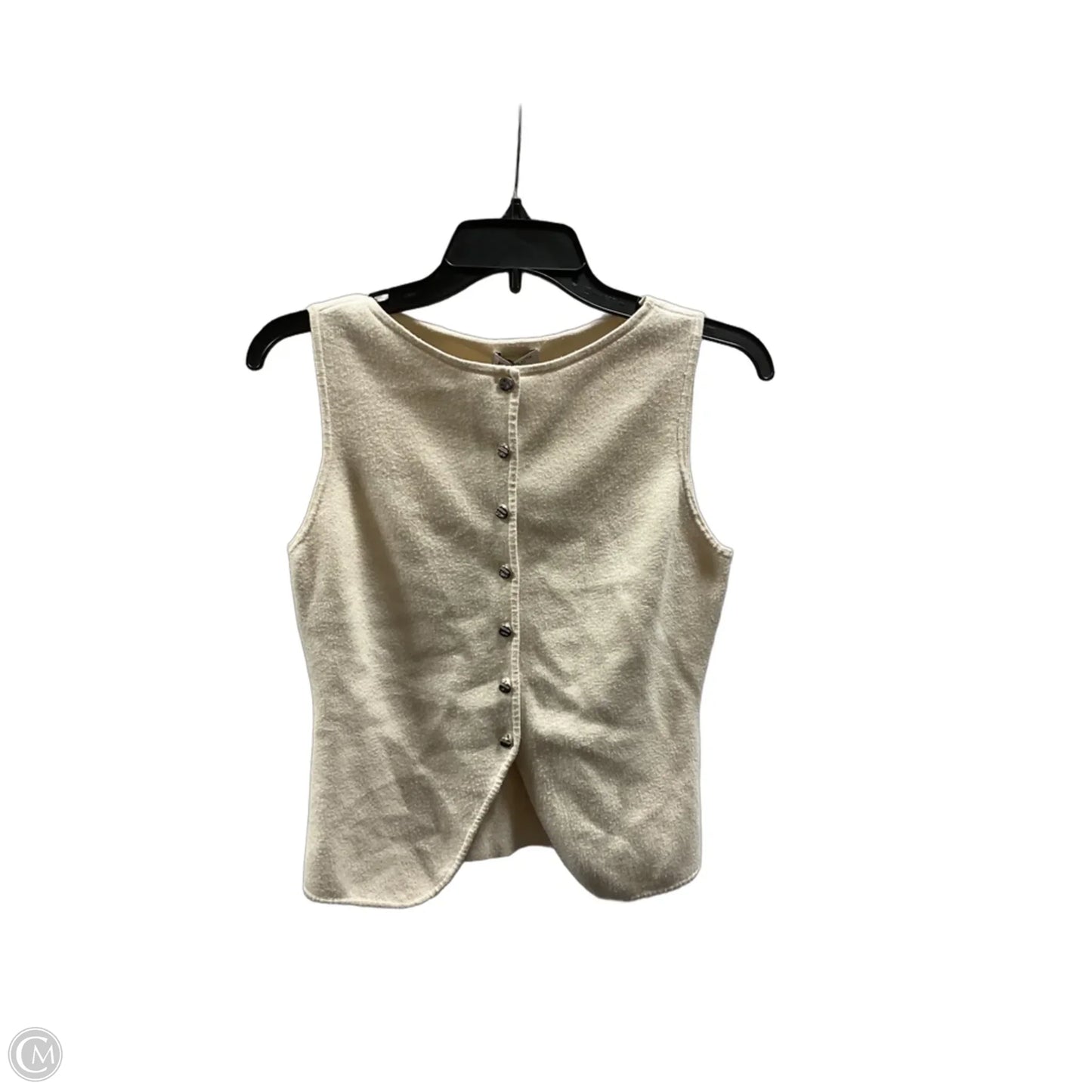 Top Sleeveless By Cmb In Cream, Size: M