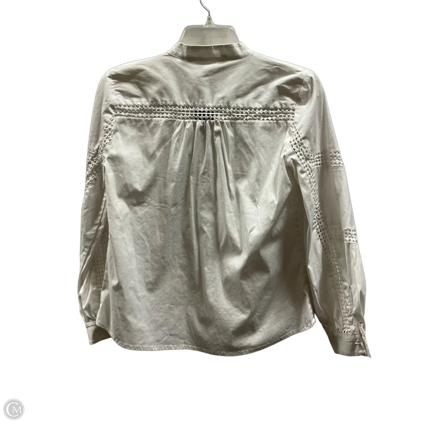 Blouse Long Sleeve By White House Black Market In White, Size: Xs