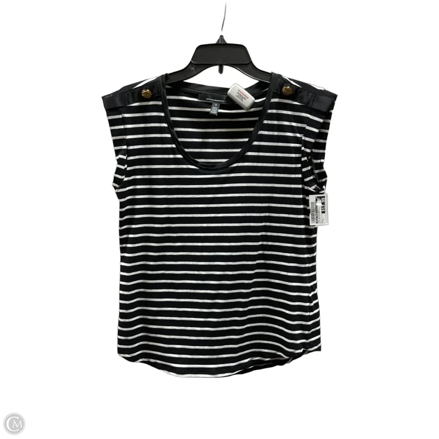 Top Sleeveless By White House Black Market In Striped Pattern, Size: S