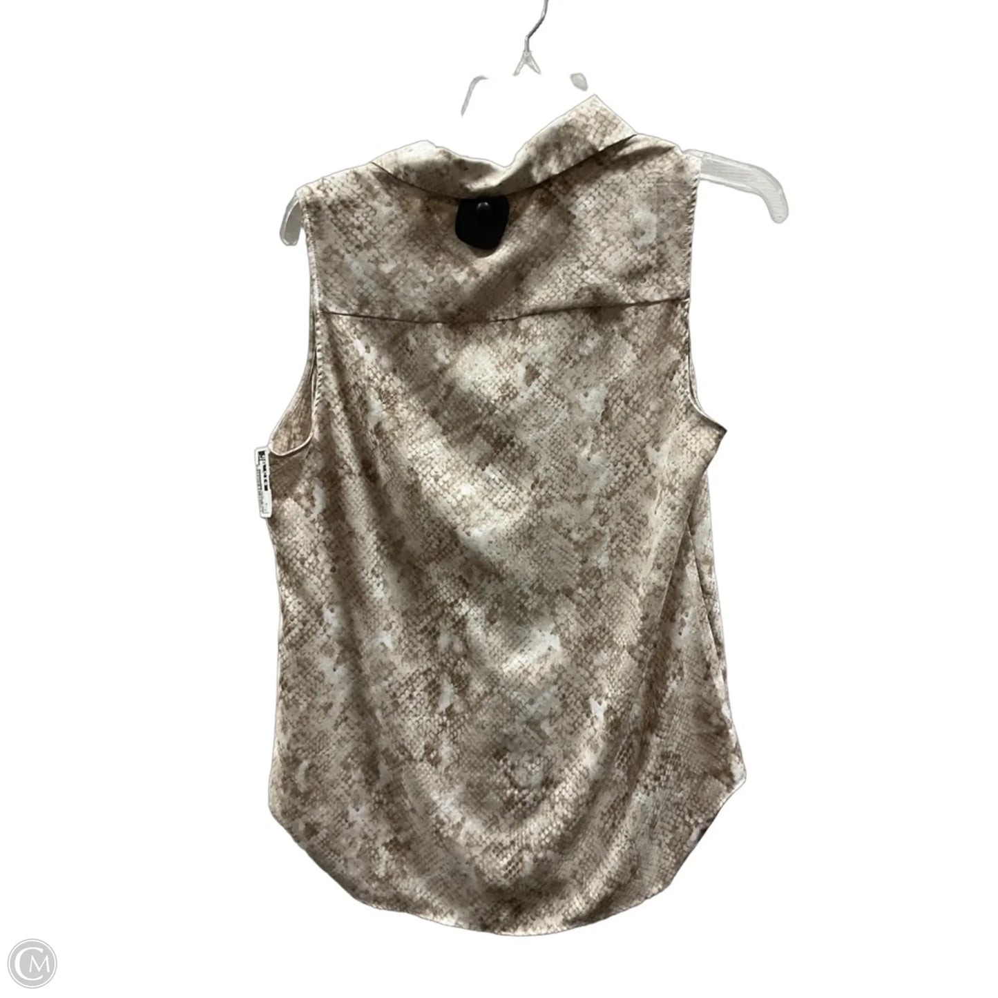 Top Sleeveless By Ann Taylor In Animal Print, Size: M