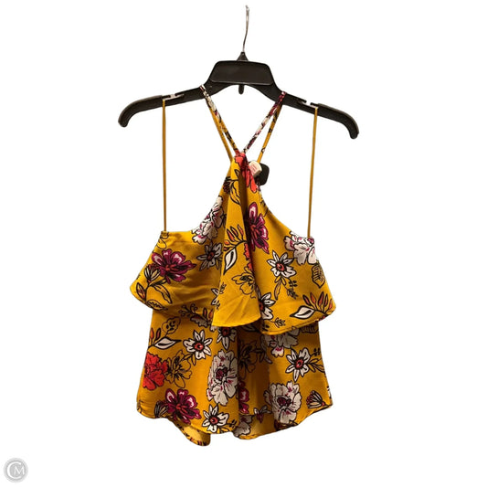 Top Sleeveless By Love On A Hanger In Yellow, Size: S