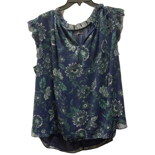 Top Sleeveless By Lane Bryant In Blue & Green, Size: Xxl
