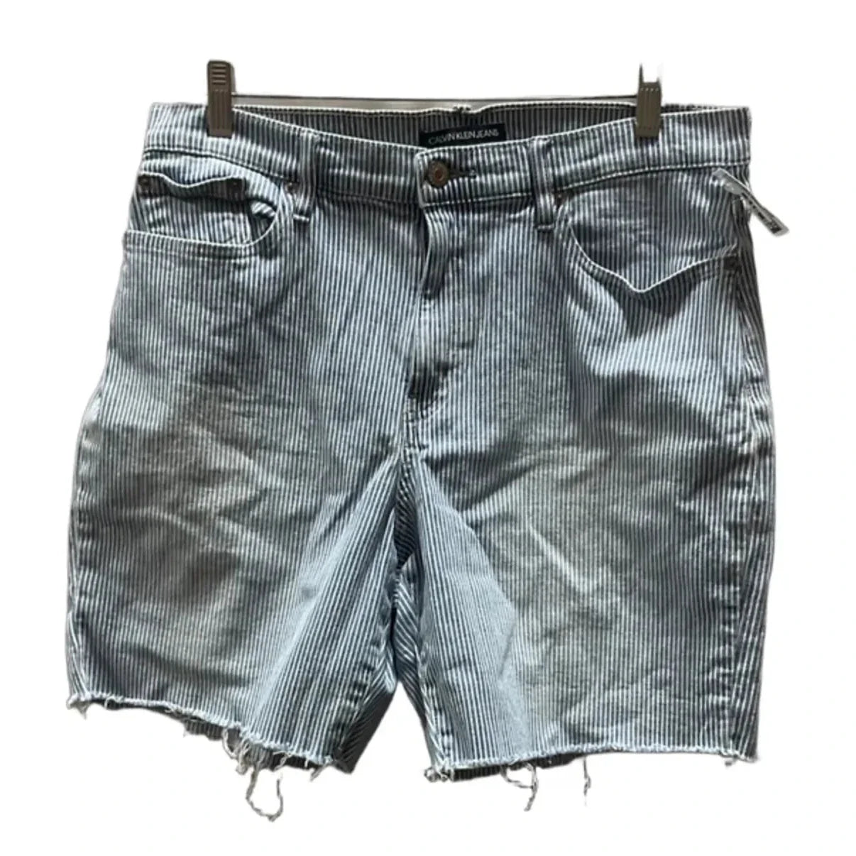 Shorts By Calvin Klein In Blue Denim, Size: 12