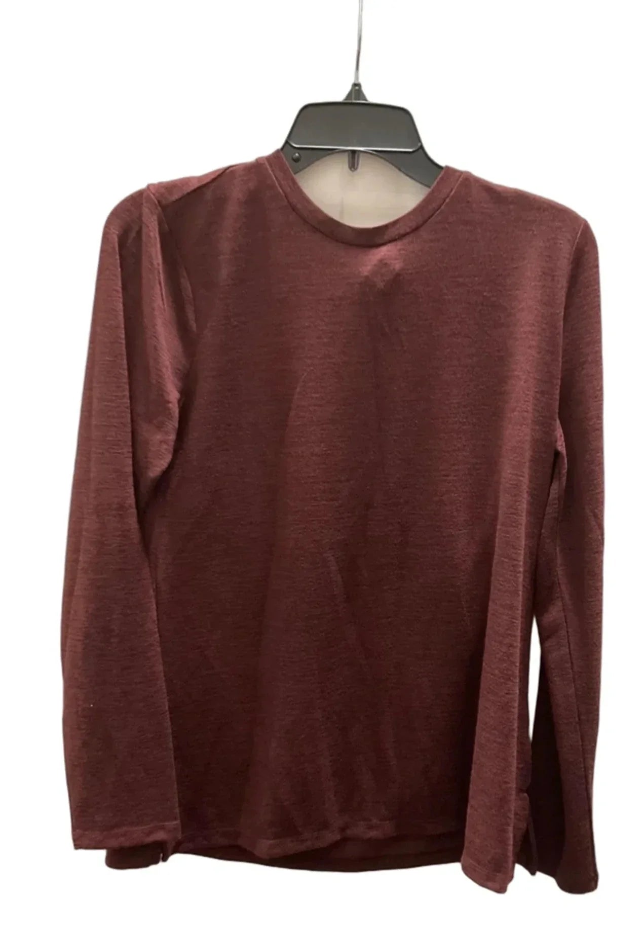 Top Long Sleeve Basic By Banana Republic In Maroon, Size: L
