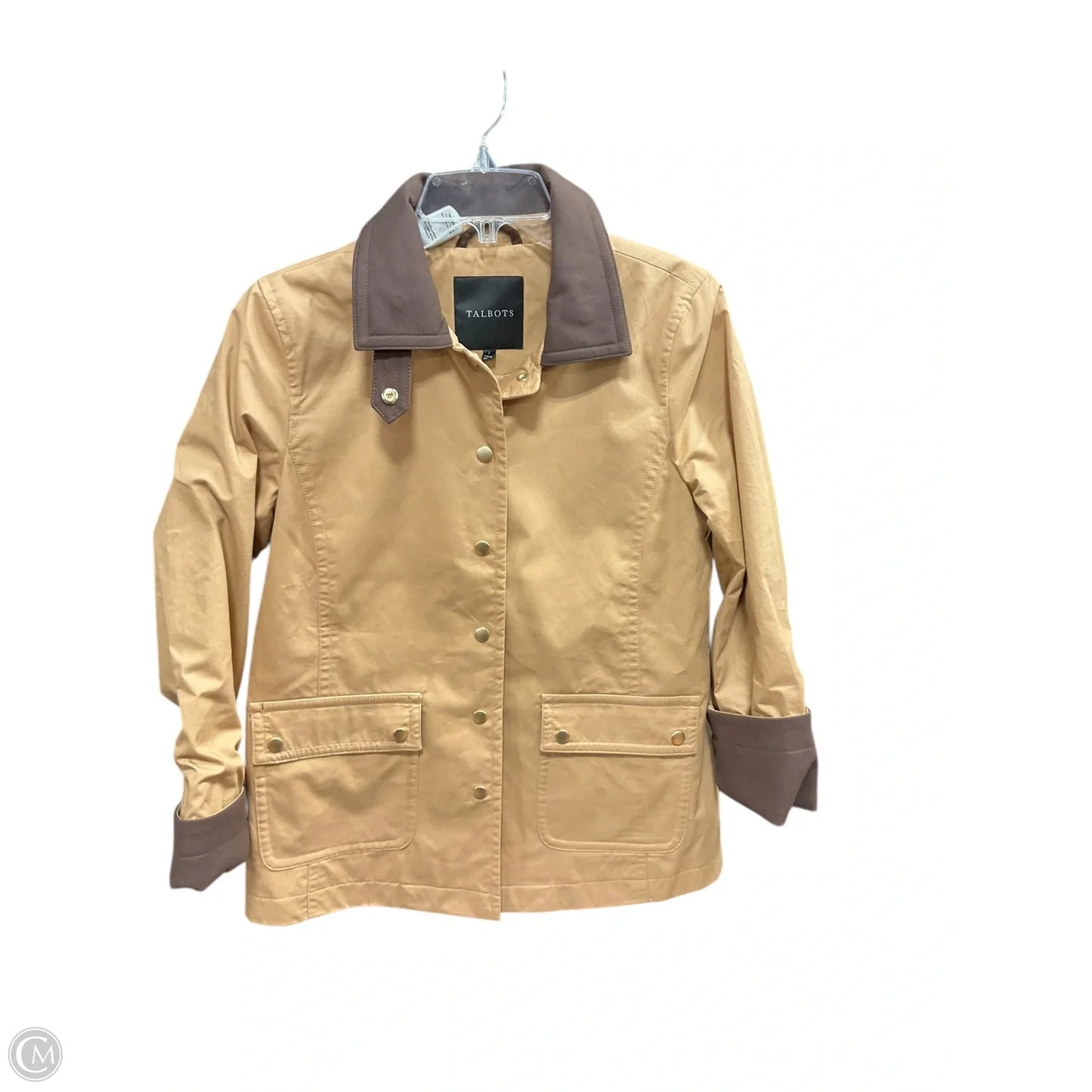 Jacket Utility By Talbots In Tan, Size: S