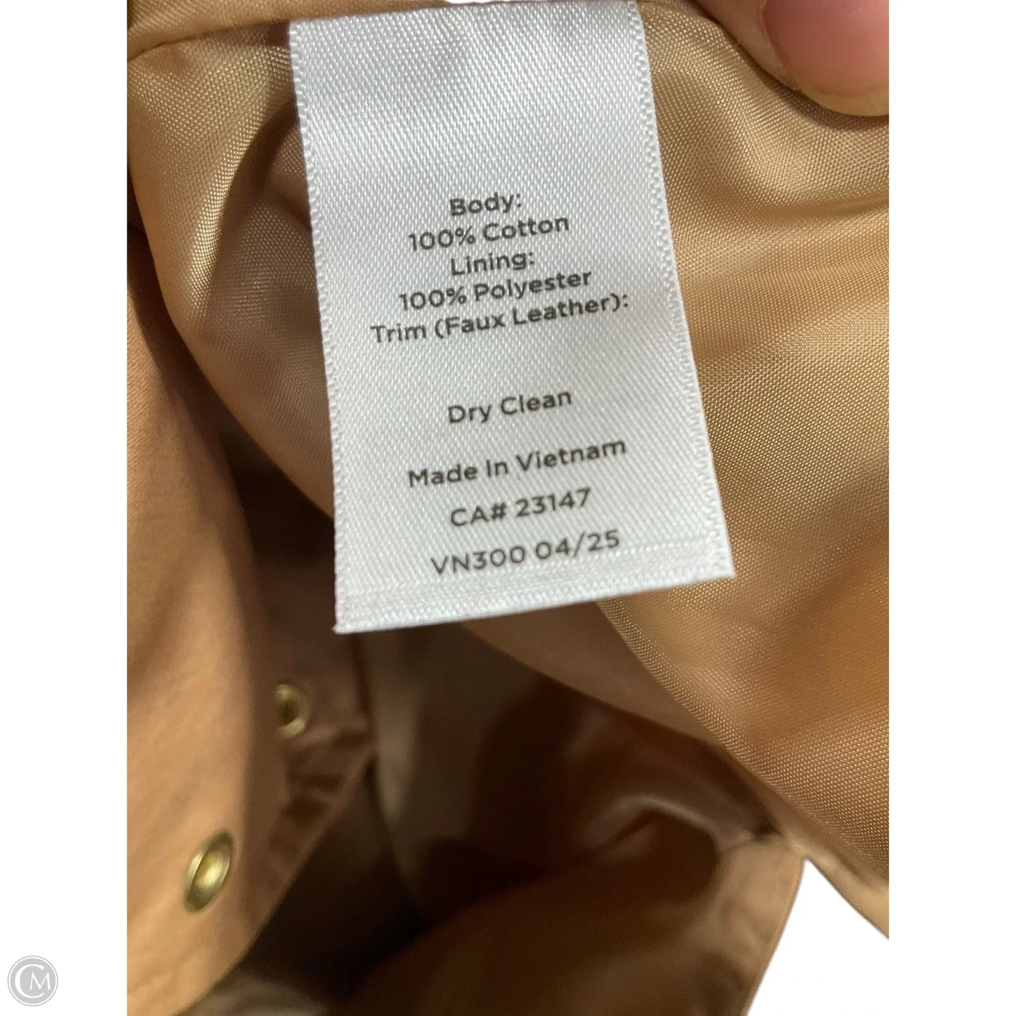 Jacket Utility By Talbots In Tan, Size: S