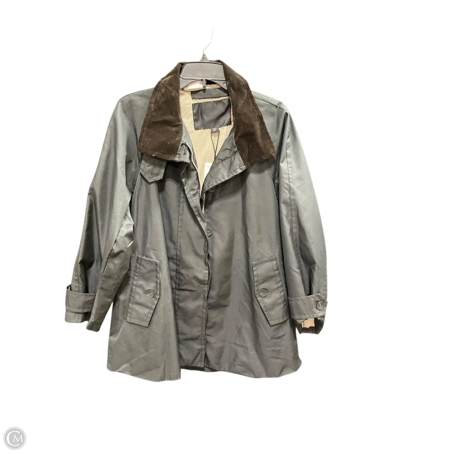 Jacket Utility By Zara In Black & Brown, Size: S