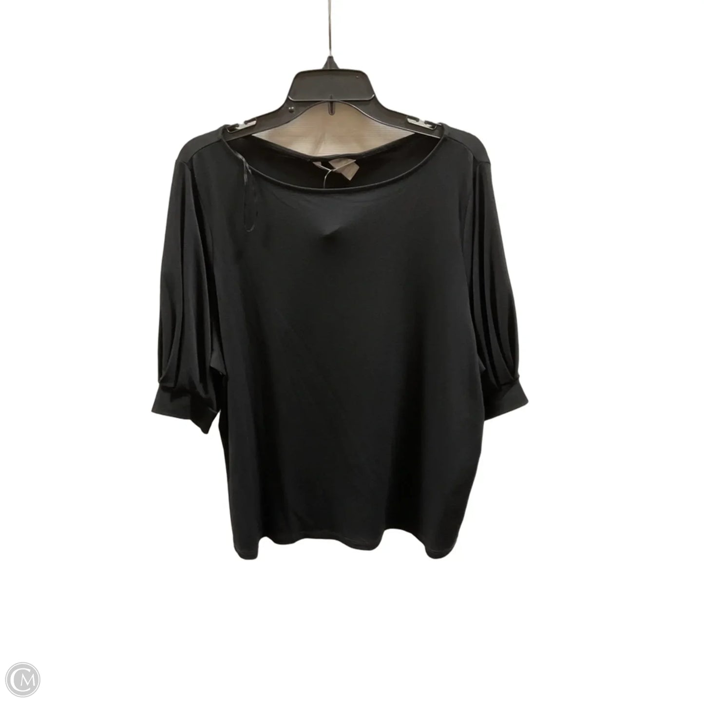 Top Short Sleeve Basic By H&m In Black, Size: Xl