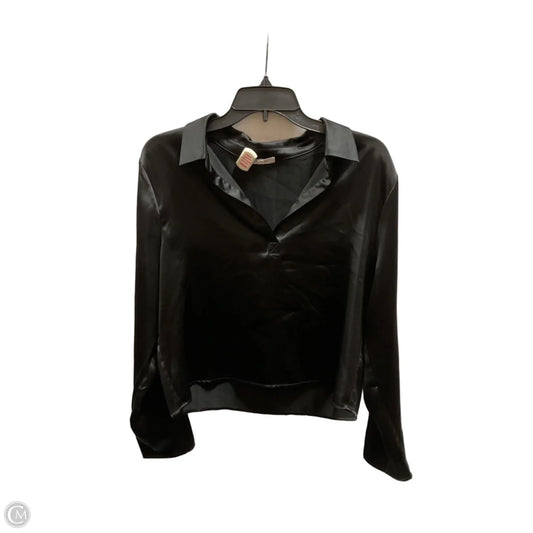 Blouse Long Sleeve By Pleione In Black, Size: L