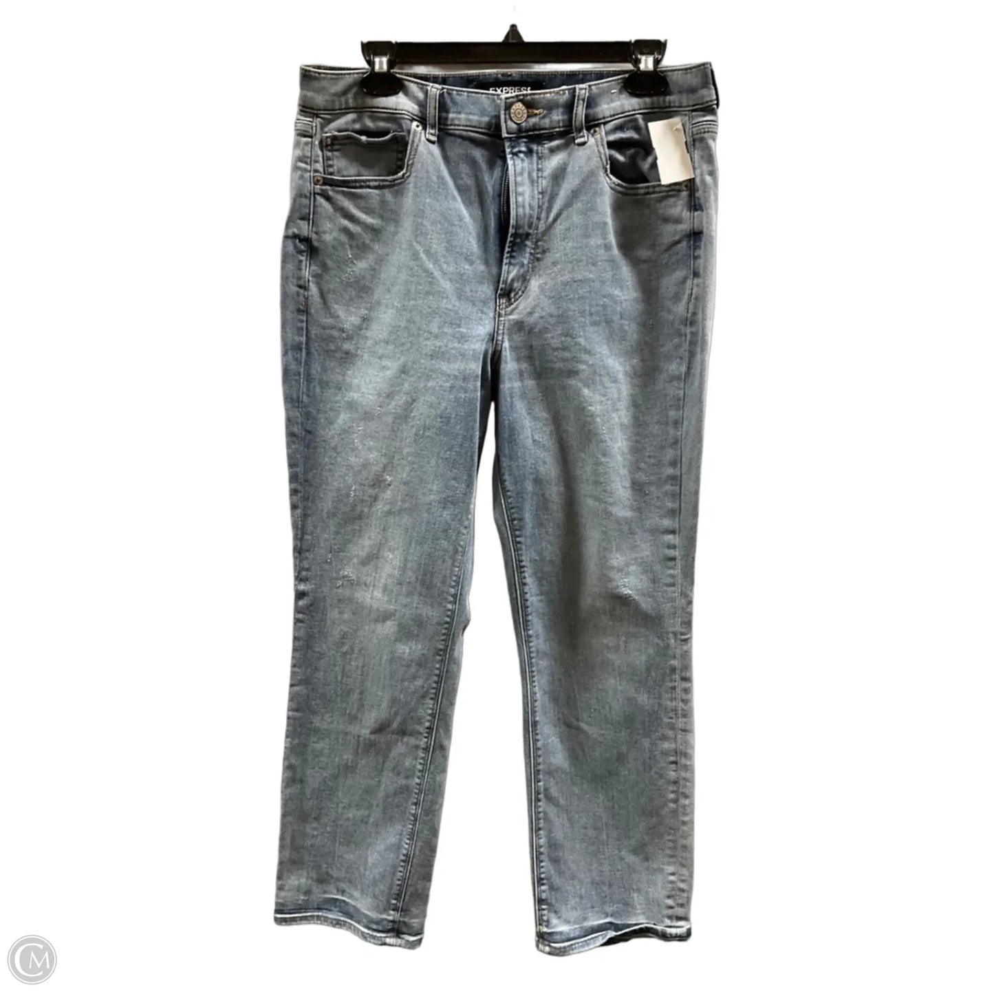 Jeans Straight By Express In Blue, Size: 12