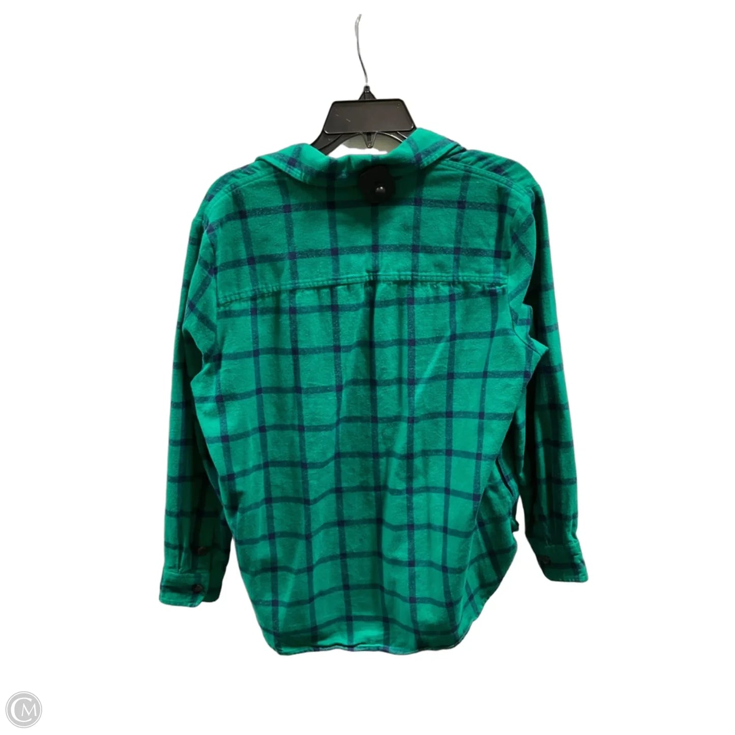 Blouse Long Sleeve By J. Crew In Green, Size: S