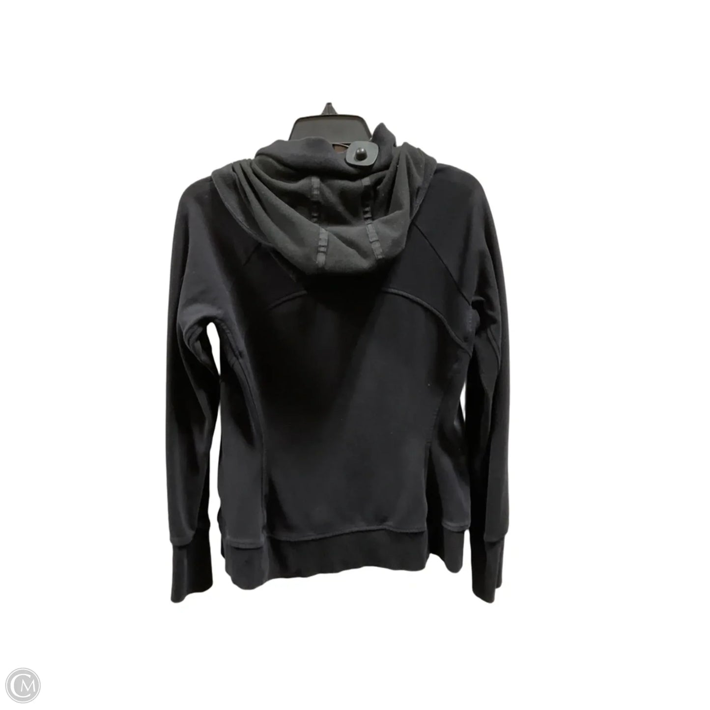 Athletic Top Long Sleeve Hoodie By Athleta In Black, Size: M