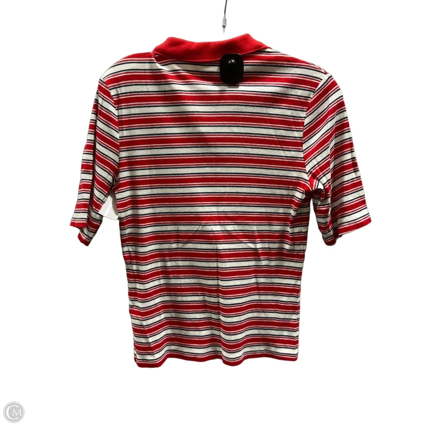 Top Short Sleeve By H&m In Striped Pattern, Size: L