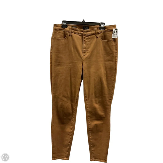 Jeans Skinny By Talbots In Brown, Size: 14