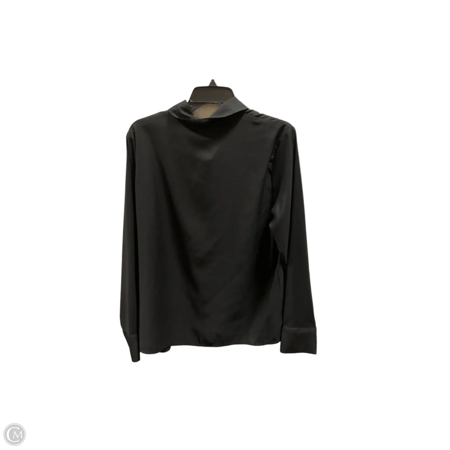 Blouse Long Sleeve By Banana Republic In Black, Size: L