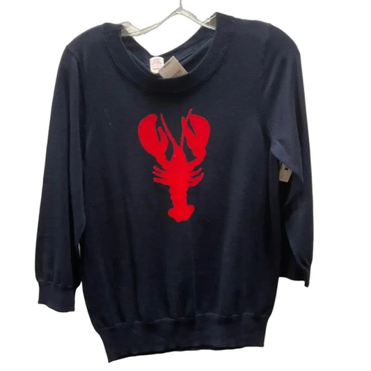 Top 3/4 Sleeve By J. Crew In Navy, Size: M